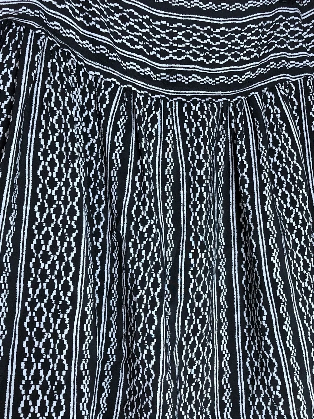 Madewell Black & Gray Silk Skater Skirt Size 0